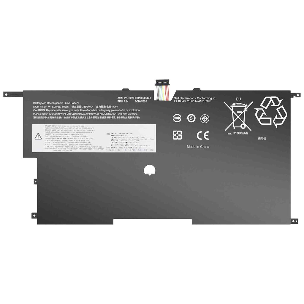 Lenovo ThinkPad X1 Carbon Gen 3 SB10F46441 50Wh Internal Battery