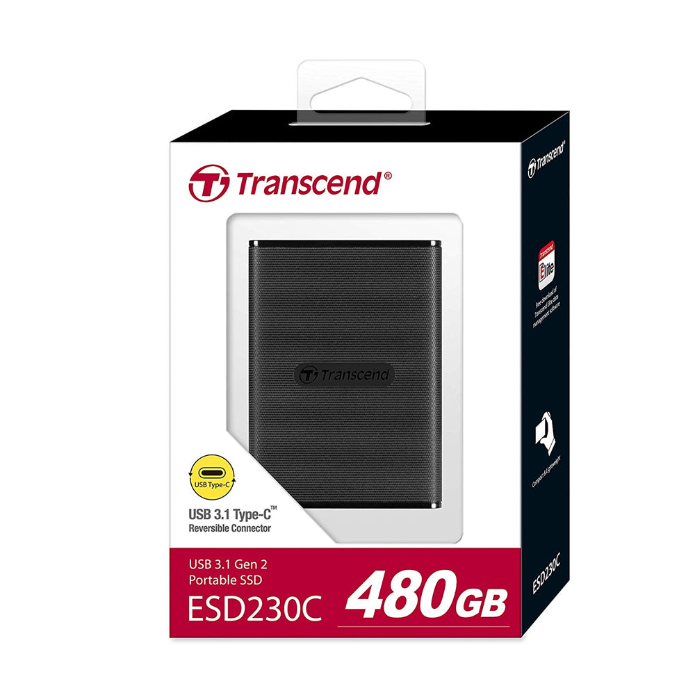 Transcend ESD230C 480GB 3D NAND Solid State Drive - Laptop Spares