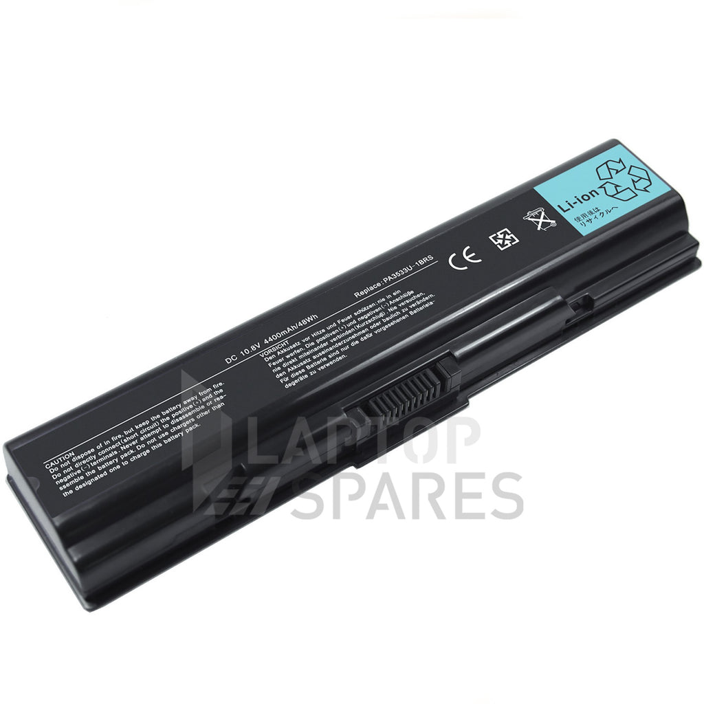 Toshiba Satellite A205 S7459 Satellite A205 S7464 Satellite A205 S7466 4400mAh 6 Cell Battery - Laptop Spares